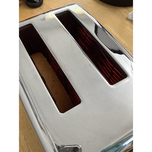Toastmaster Super Deluxe Toaster Chrome Auto Pop Up MCM Vtg 1950s Works Well - Picture 6 of 14